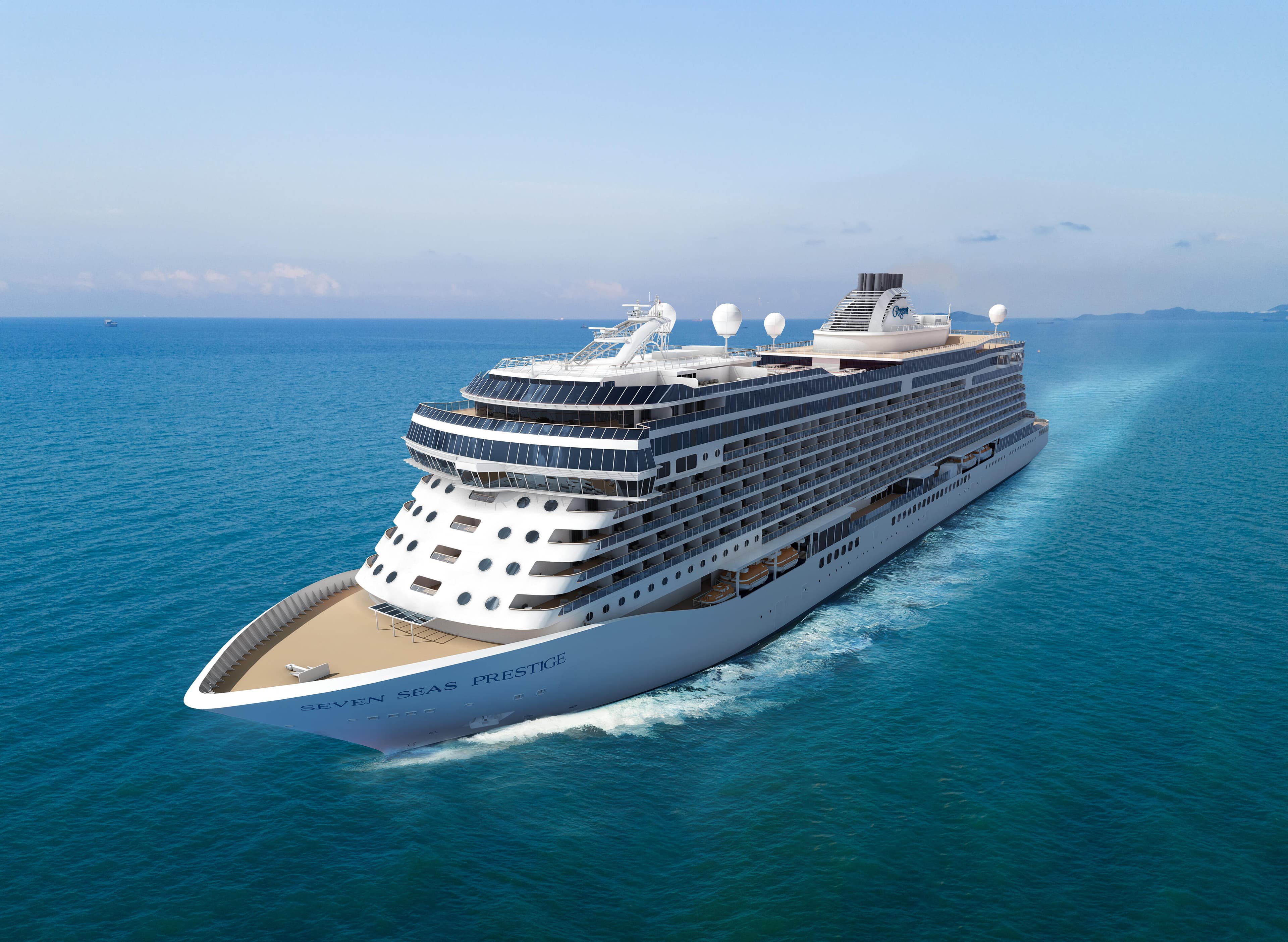 Cruise ship at sea