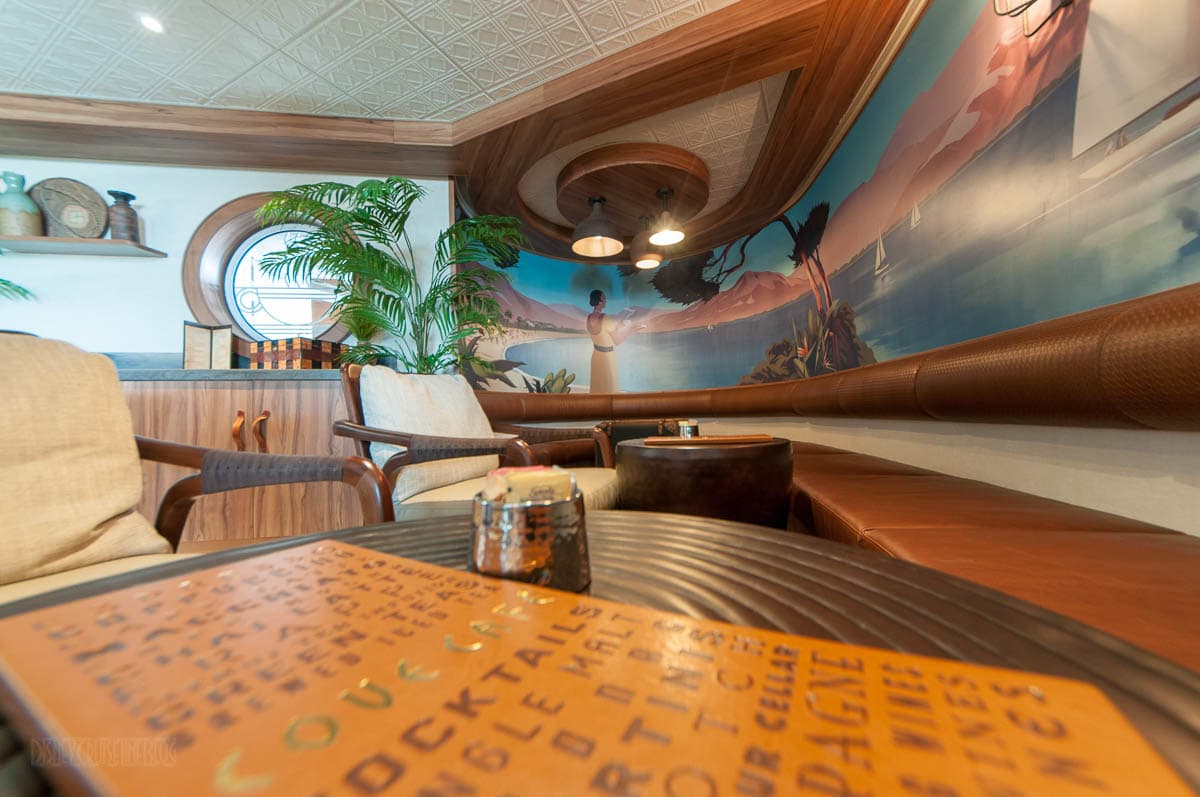 Quiet lounge aboard the ship