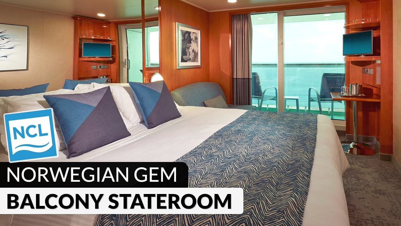Cruise stateroom with ocean views