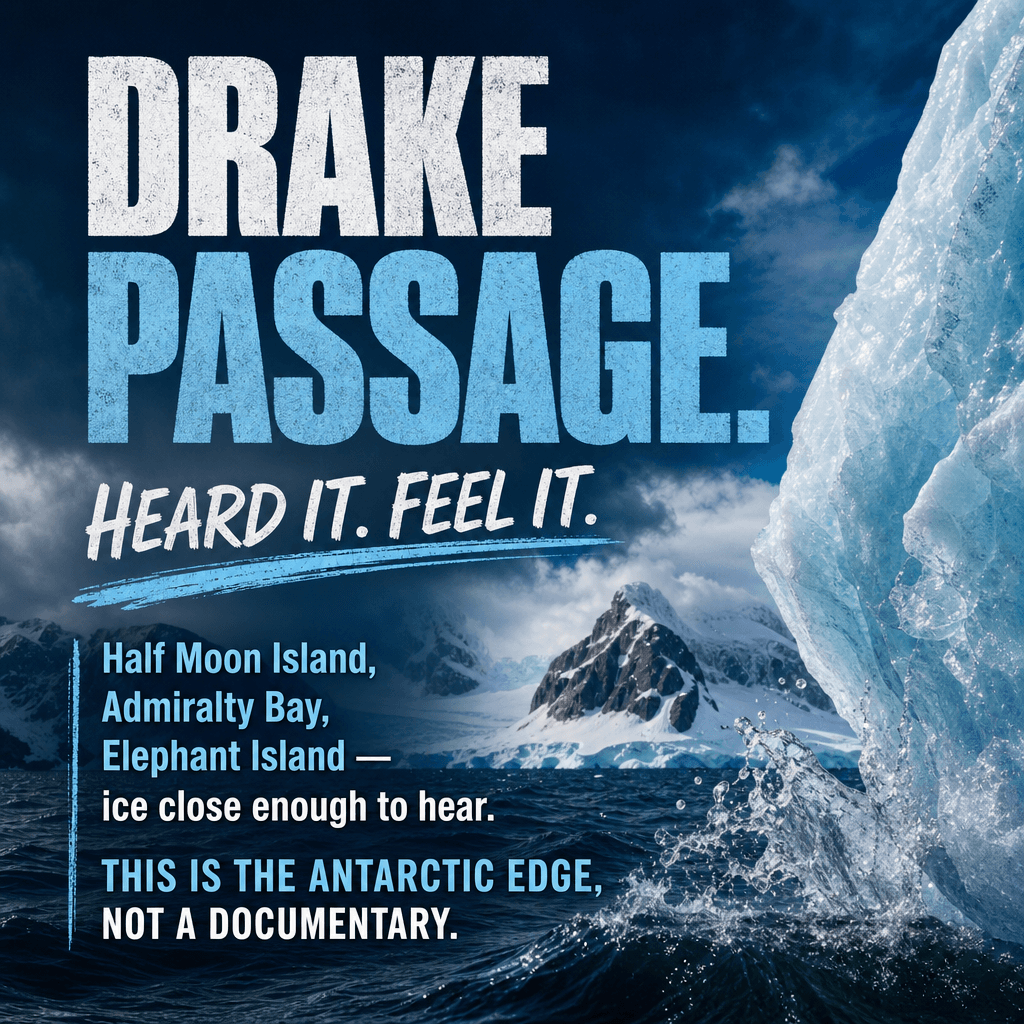 Drake Passage. Heard It. Feel It.
