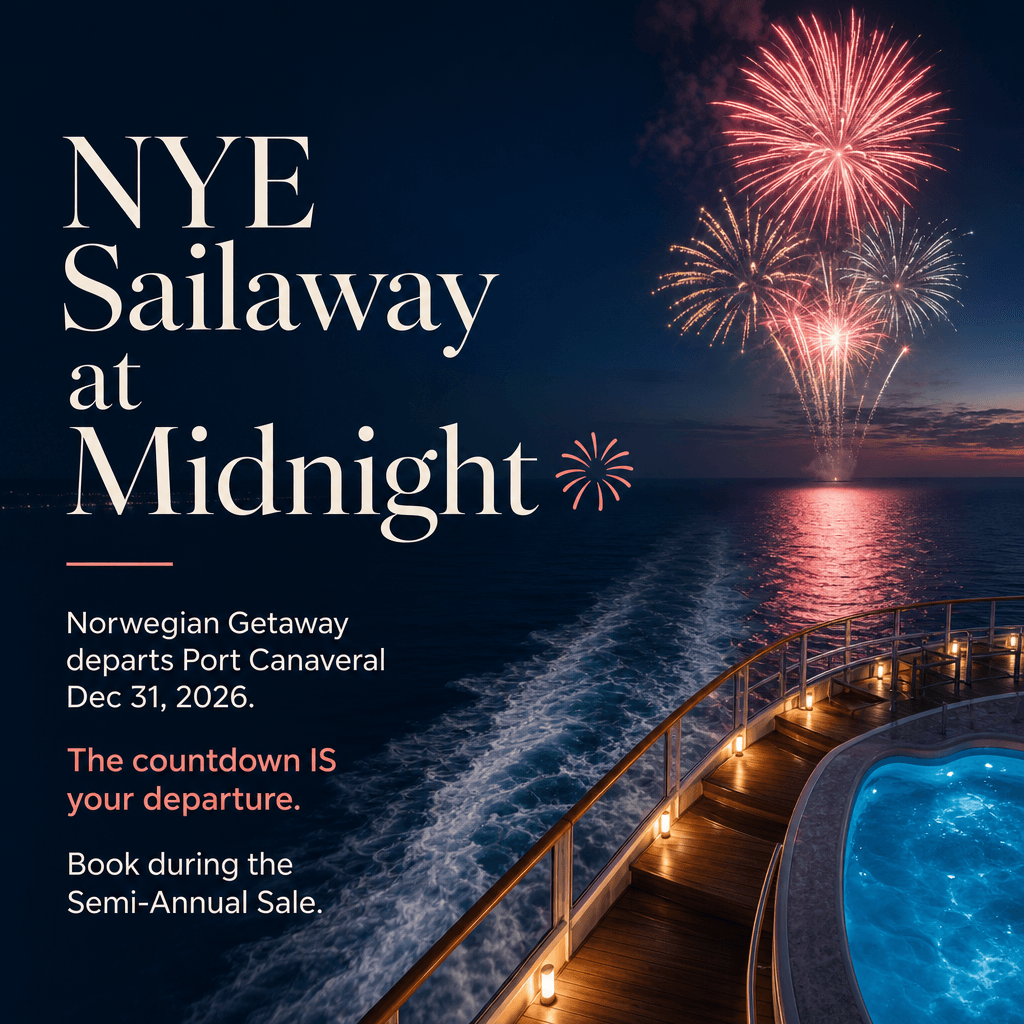NYE Sailaway at Midnight 🎆