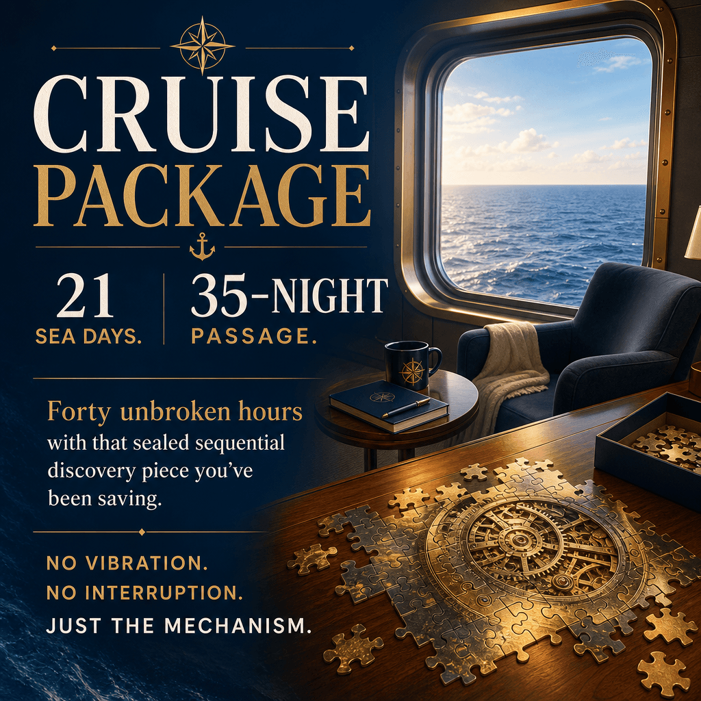 21 Sea Days. 35-Night Passage.