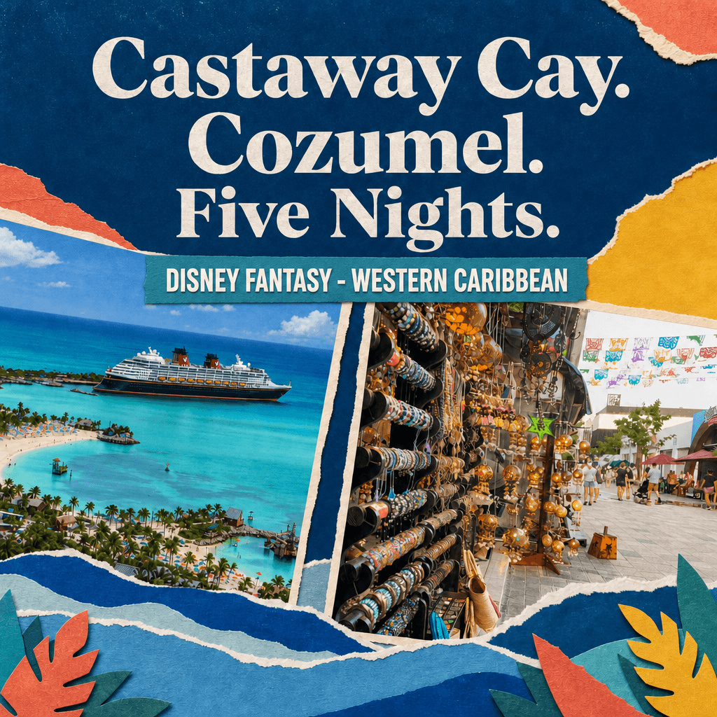 Castaway Cay. Cozumel. Five Nights.
